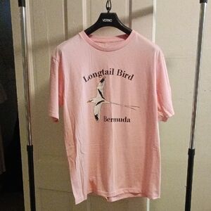 Longtail Bird Bermuda Pink T-Shirt